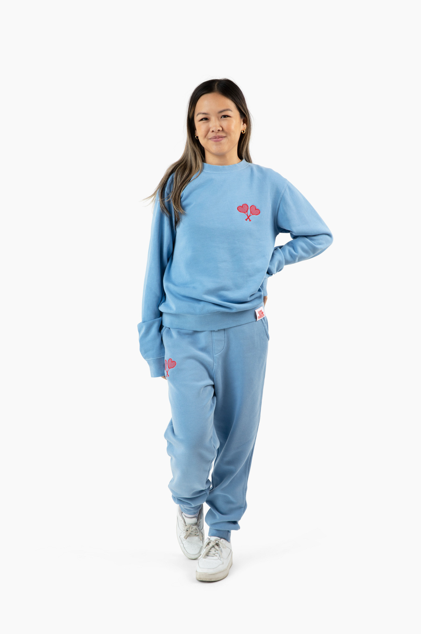 Women's Blue Fay Crew Neck Sweatshirt