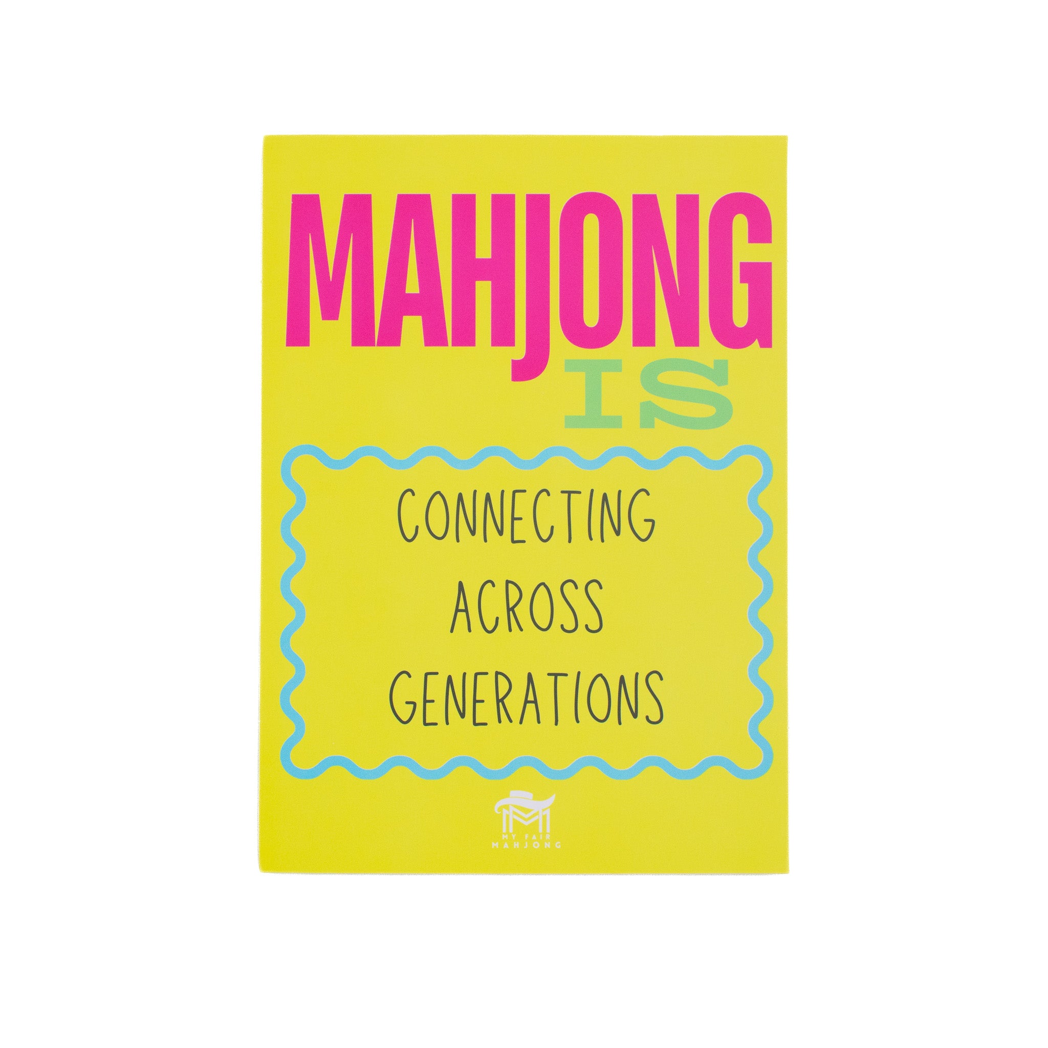 MAHJONG SHUFFLE CARD  |  Mahjong Is Series  |  Sized to Store with League Cards