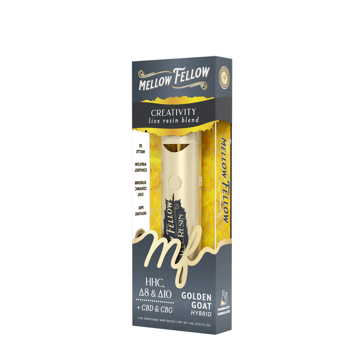 Creativity Blend 2ml Live Resin Disposable Vape - Golden Goat (Hybrid)