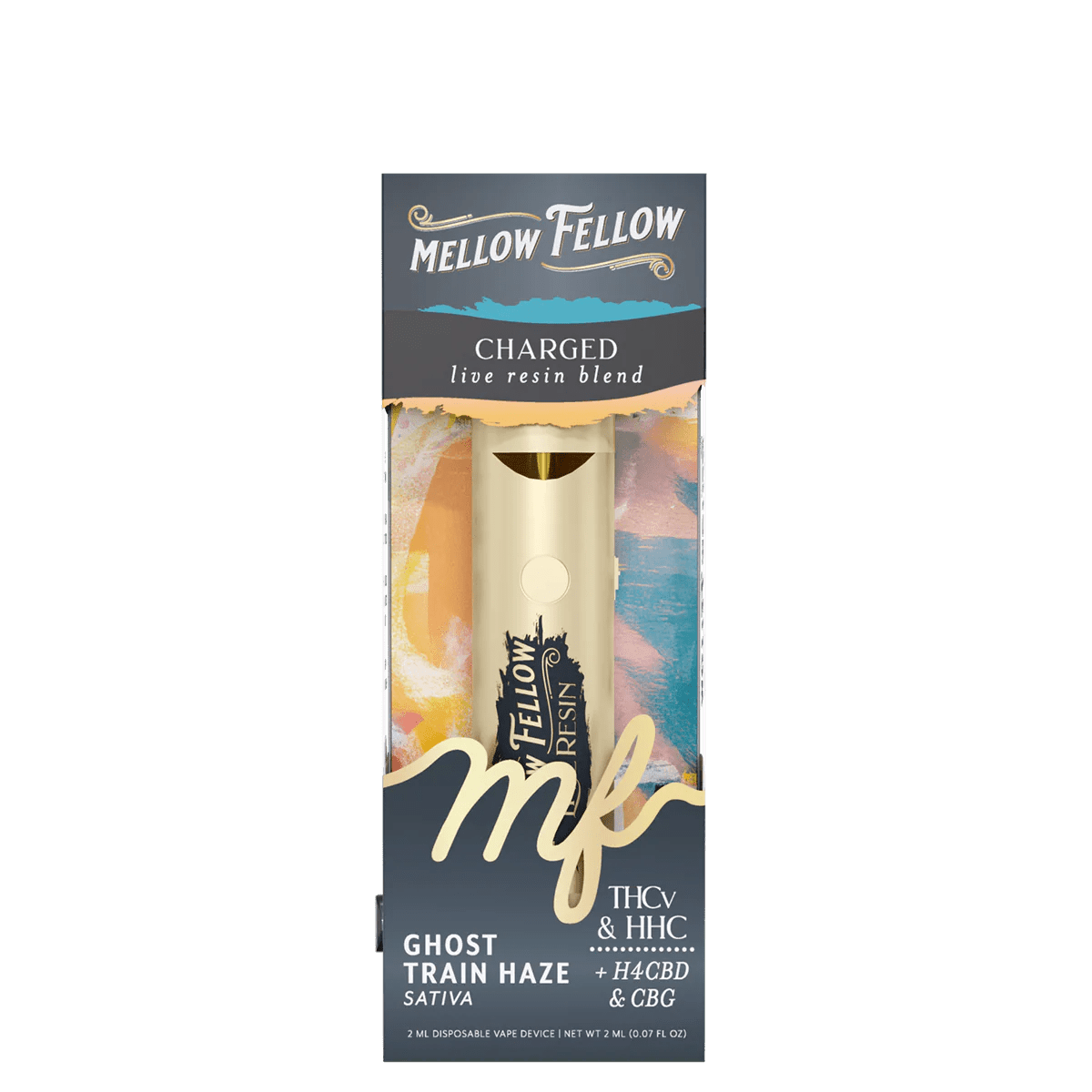 Charged Blend 2ml Live Resin Disposable Vape - Ghost Train Haze (Sativa)