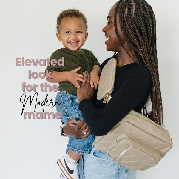 The Jetsetter Mini Diaper Bag - Beige