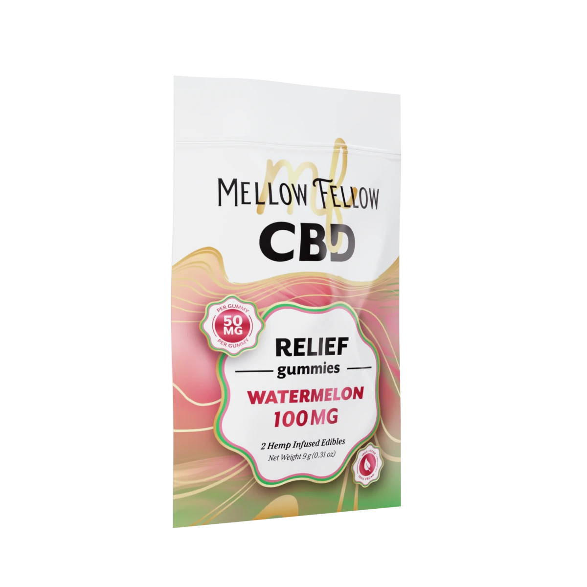Relief CBD Gummies 100mg - Watermelon
