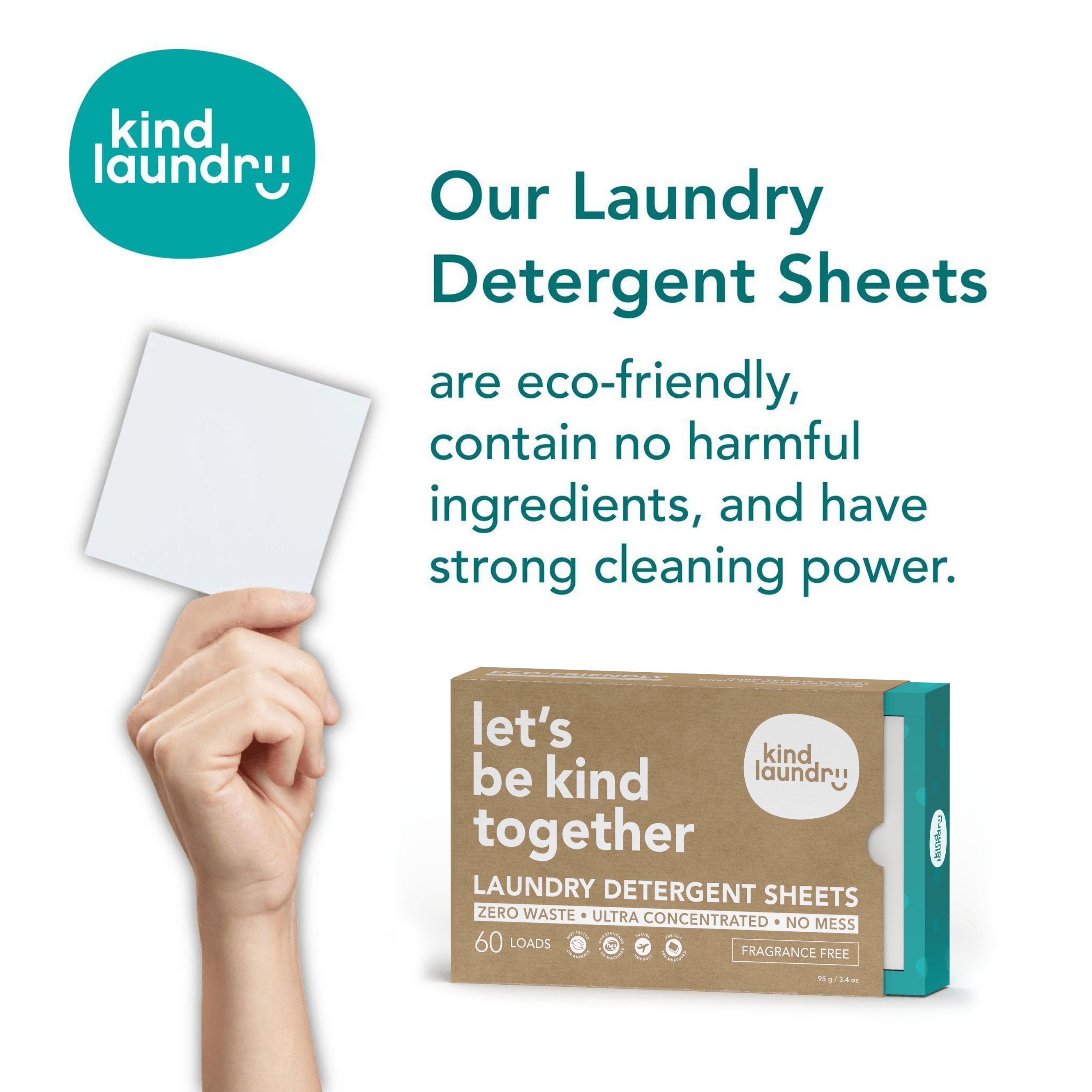 Eco-Friendly Laundry Detergent Sheets -  Ocean Breeze (60 loads)
