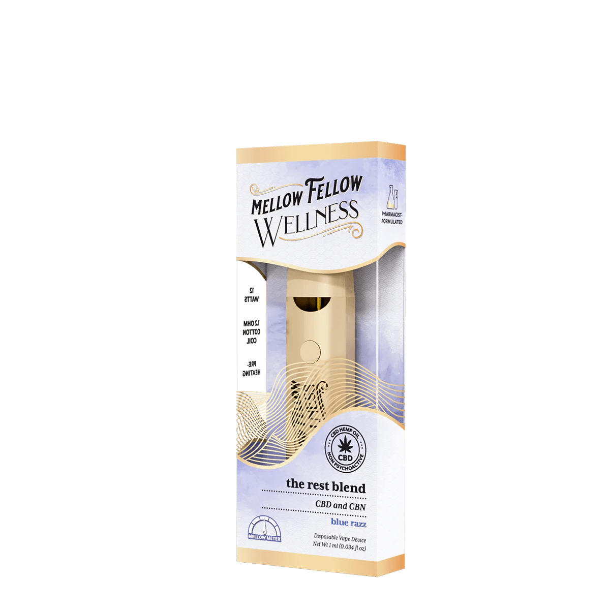 The Rest Blend - 1ml CBD Disposable Vape (Blue Razz)
