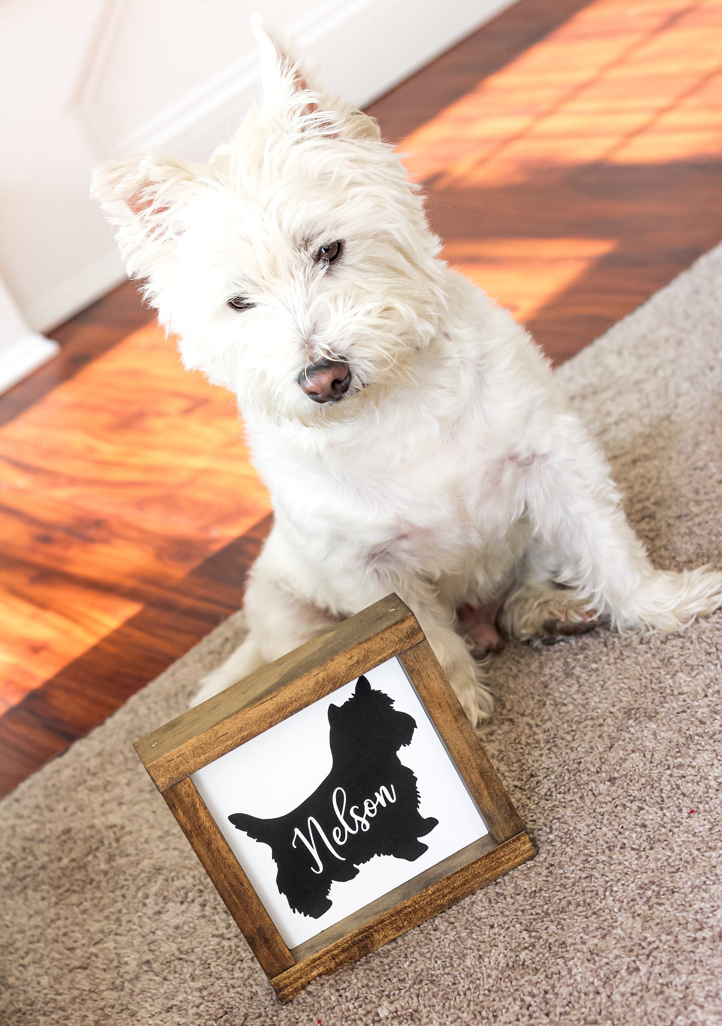 West Highlander White Terrier Decor - Personalized Westies Dog Lover Wall Sign