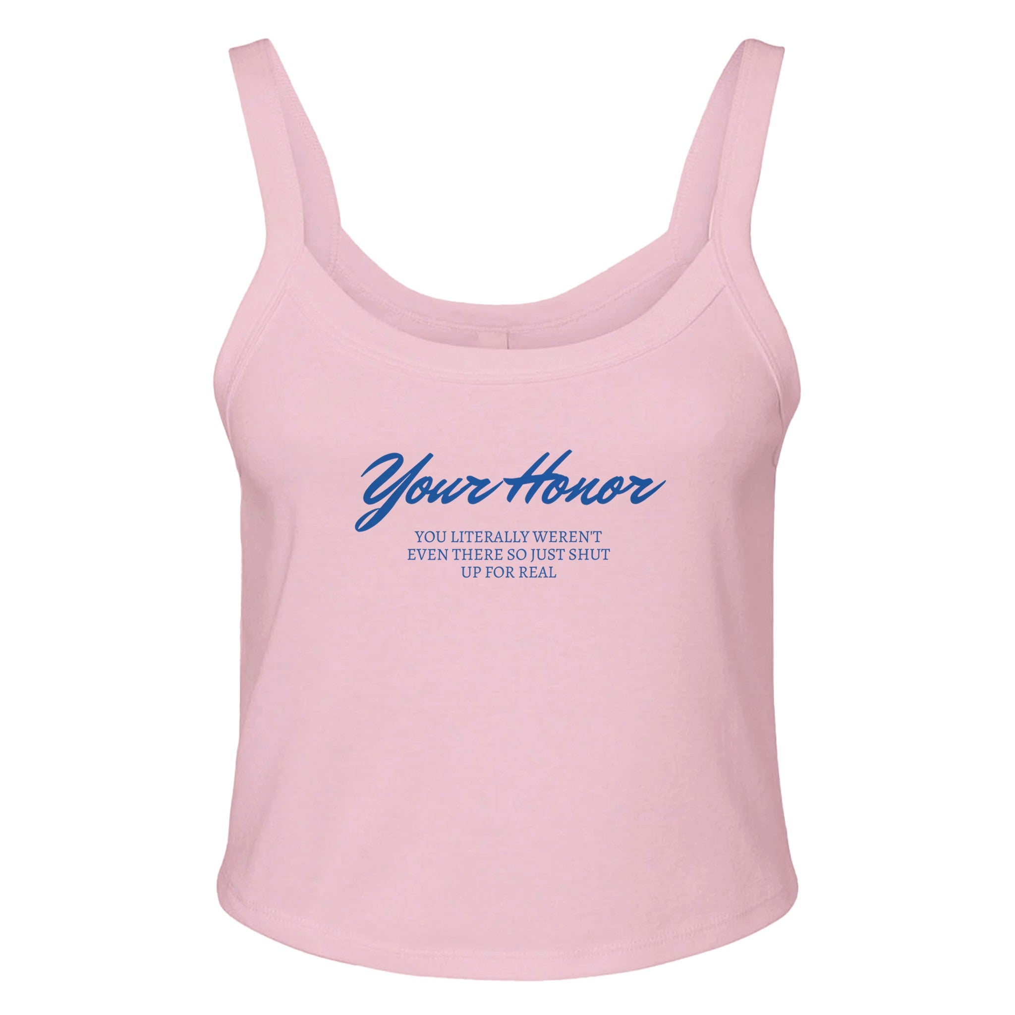 Your Honor Women's Micro Ribbed Scoop Tank