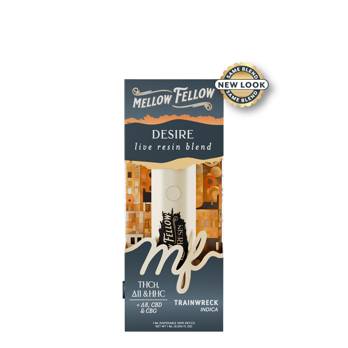 Desire Blend - Live Resin 1ml Disposable Vape - Trainwreck (Indica)