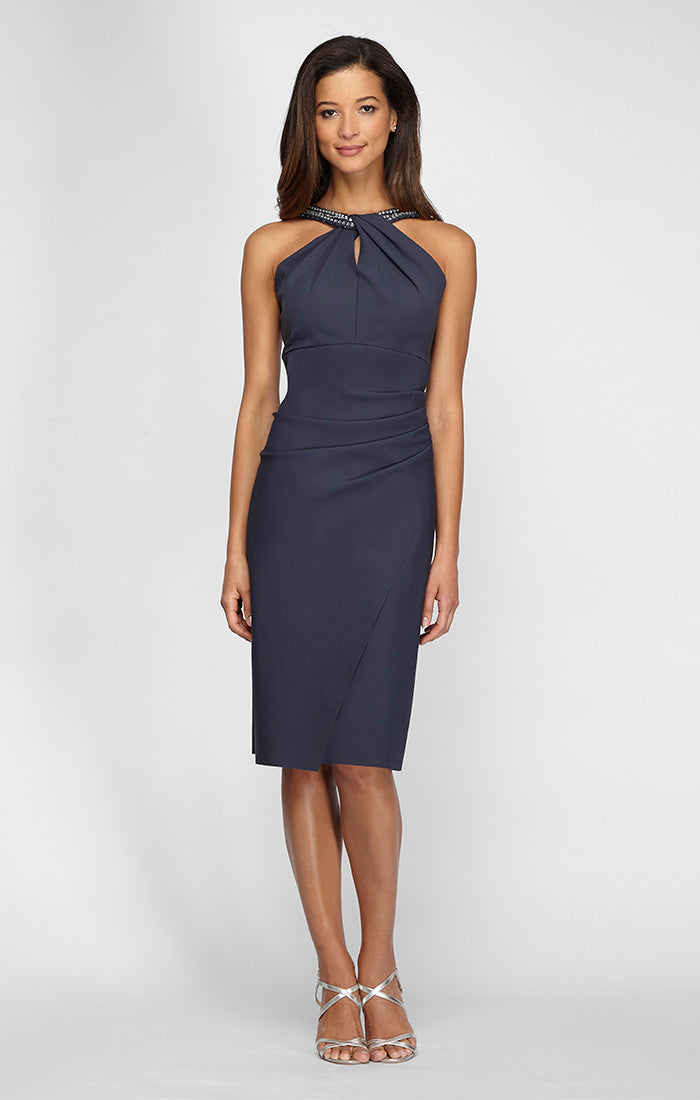 Arabella Sheath Halter Contour Dress
