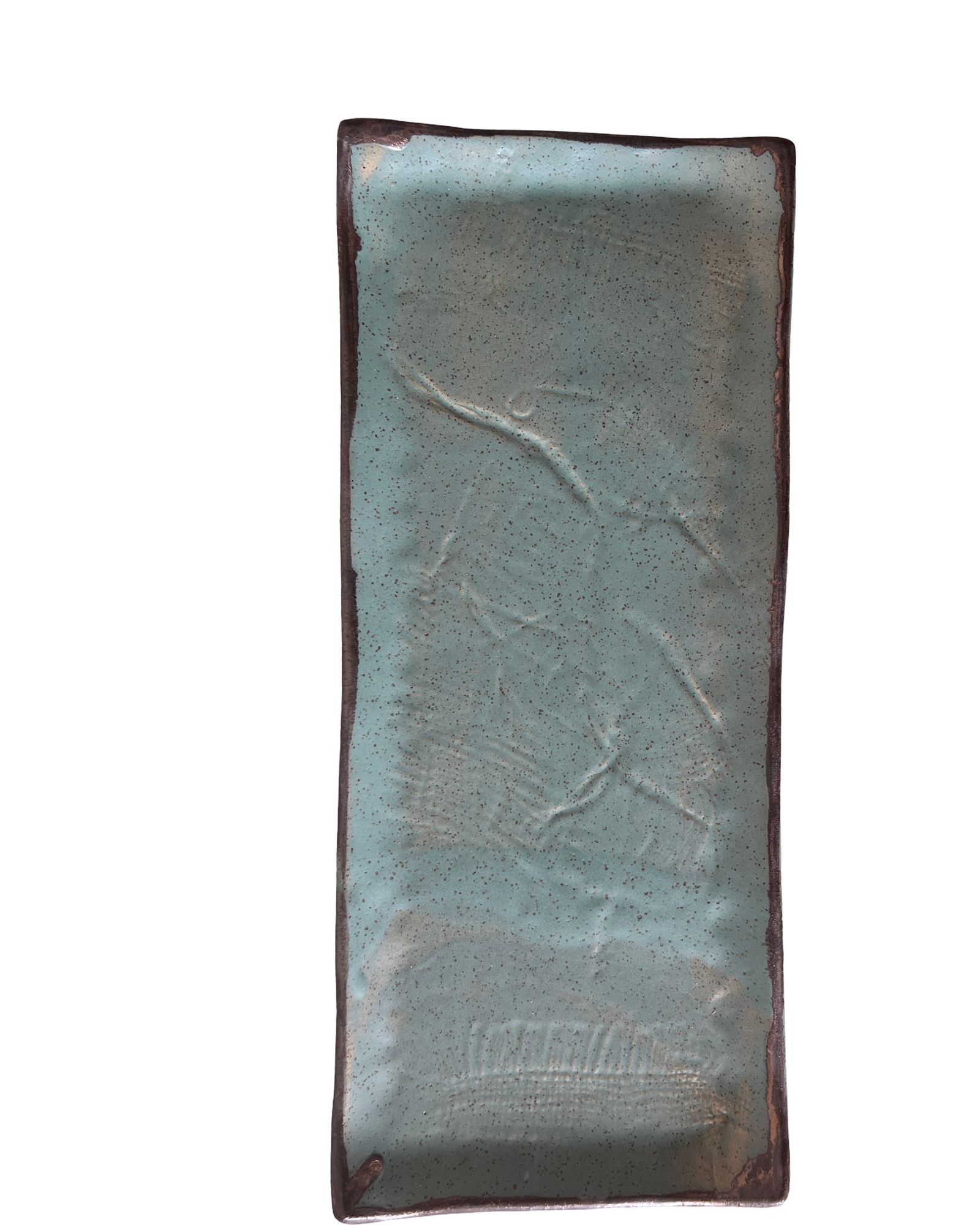 Large Rectangular Tray in Echeveria Teal