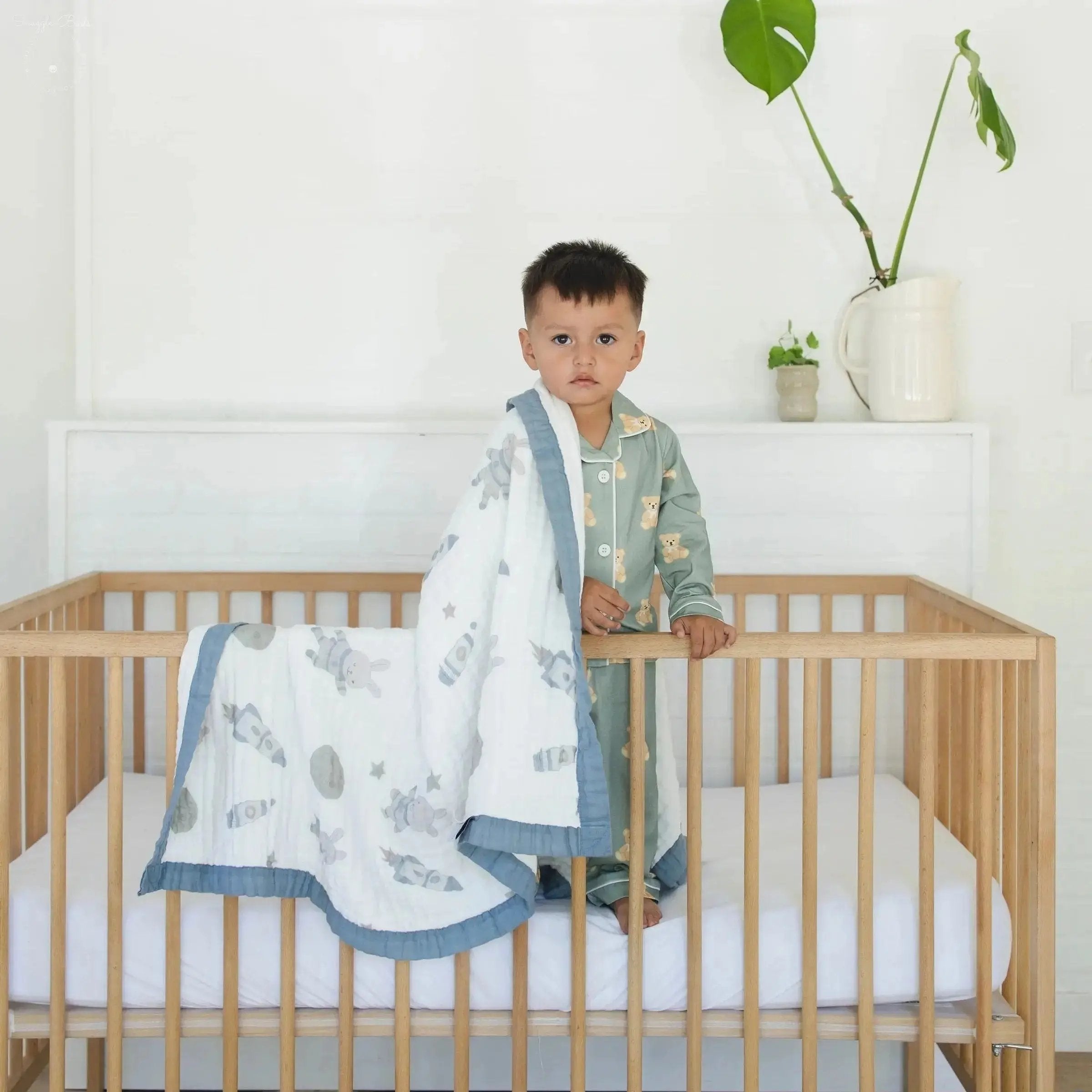 Moonlit + Hopping Astronaut Blanket Bundle