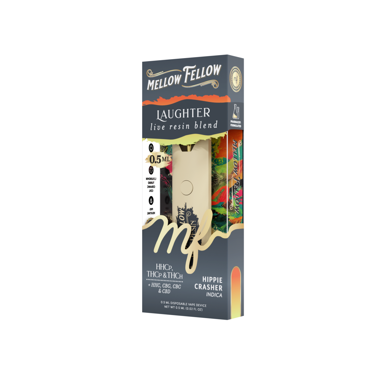 Laughter Blend 0.5ml Live Resin Disposable Vape - Hippie Crasher (Indica)