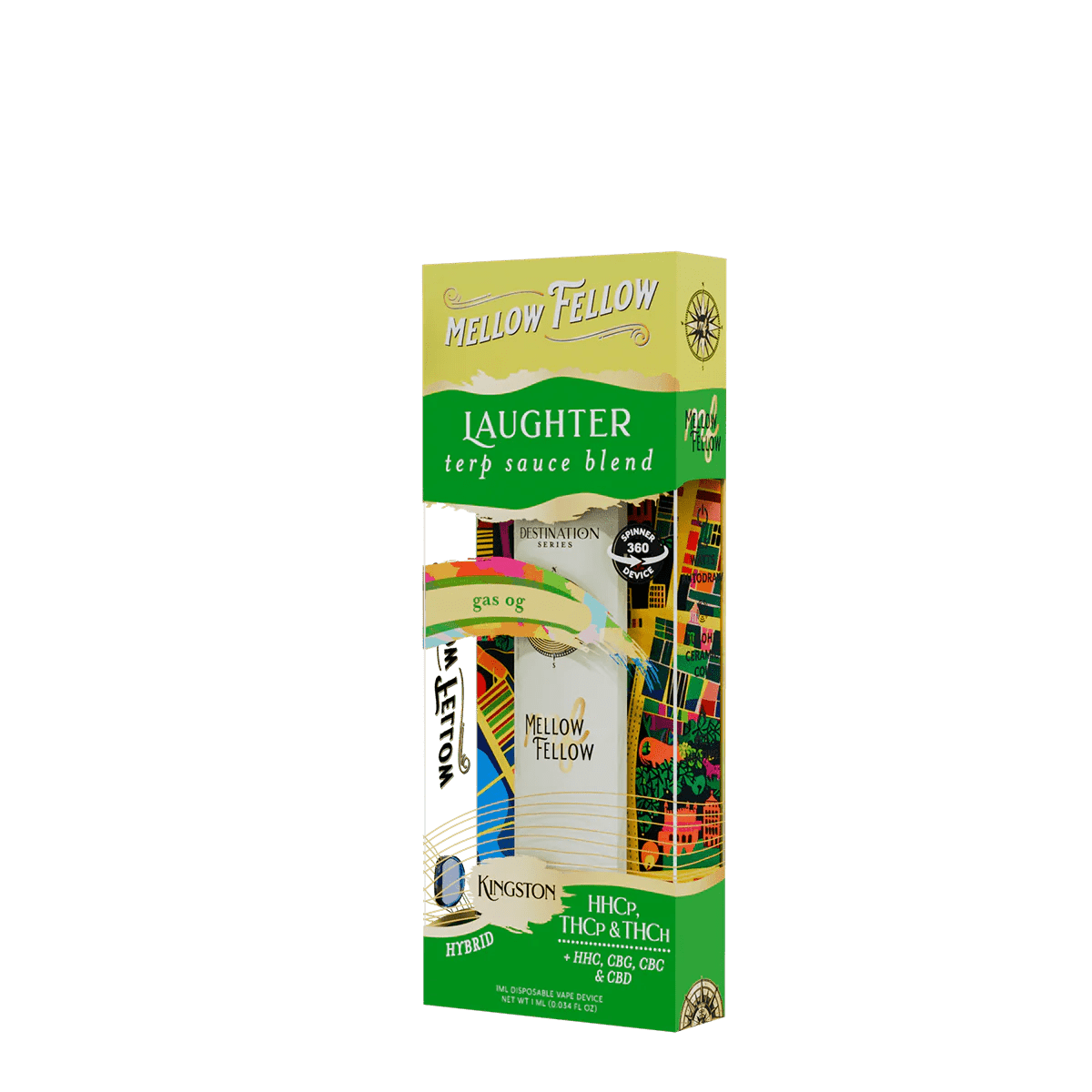 Laughter Blend - Terp Sauce 1ml Disposable Spinner Vape - Gas OG (Hybrid)