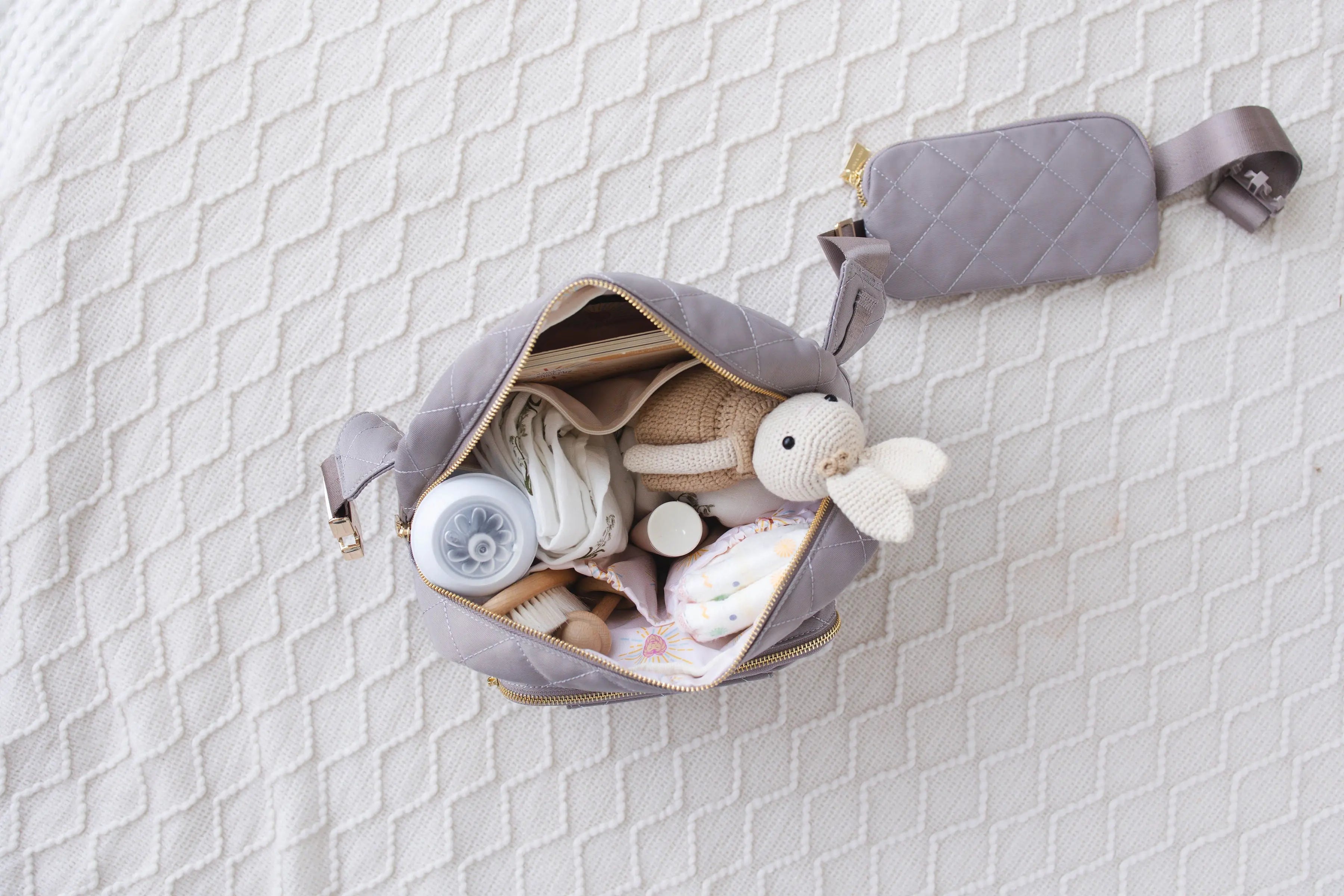 The Jetsetter Mini Diaper Bag - Grey