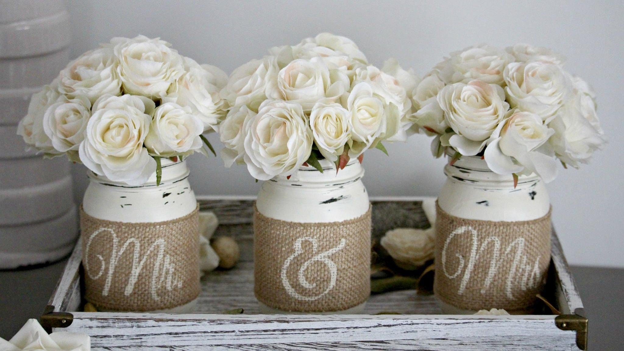 Rustic Wedding Table Decor,Rustic Bridal & Engagement Gift
