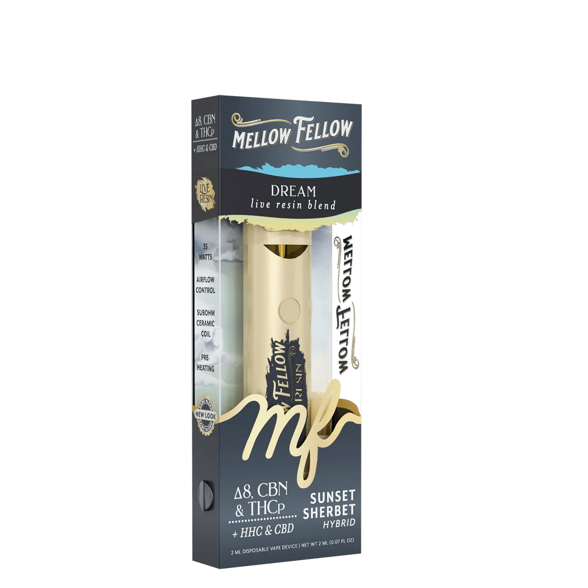 Dream Blend 2ml Live Resin Disposable Vape - Sunset Sherbet (Hybrid)