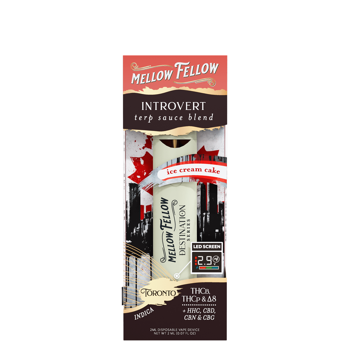 Introvert Blend - Terp Sauce 2ml Disposable Vape - Ice Cream Cake (Indica)