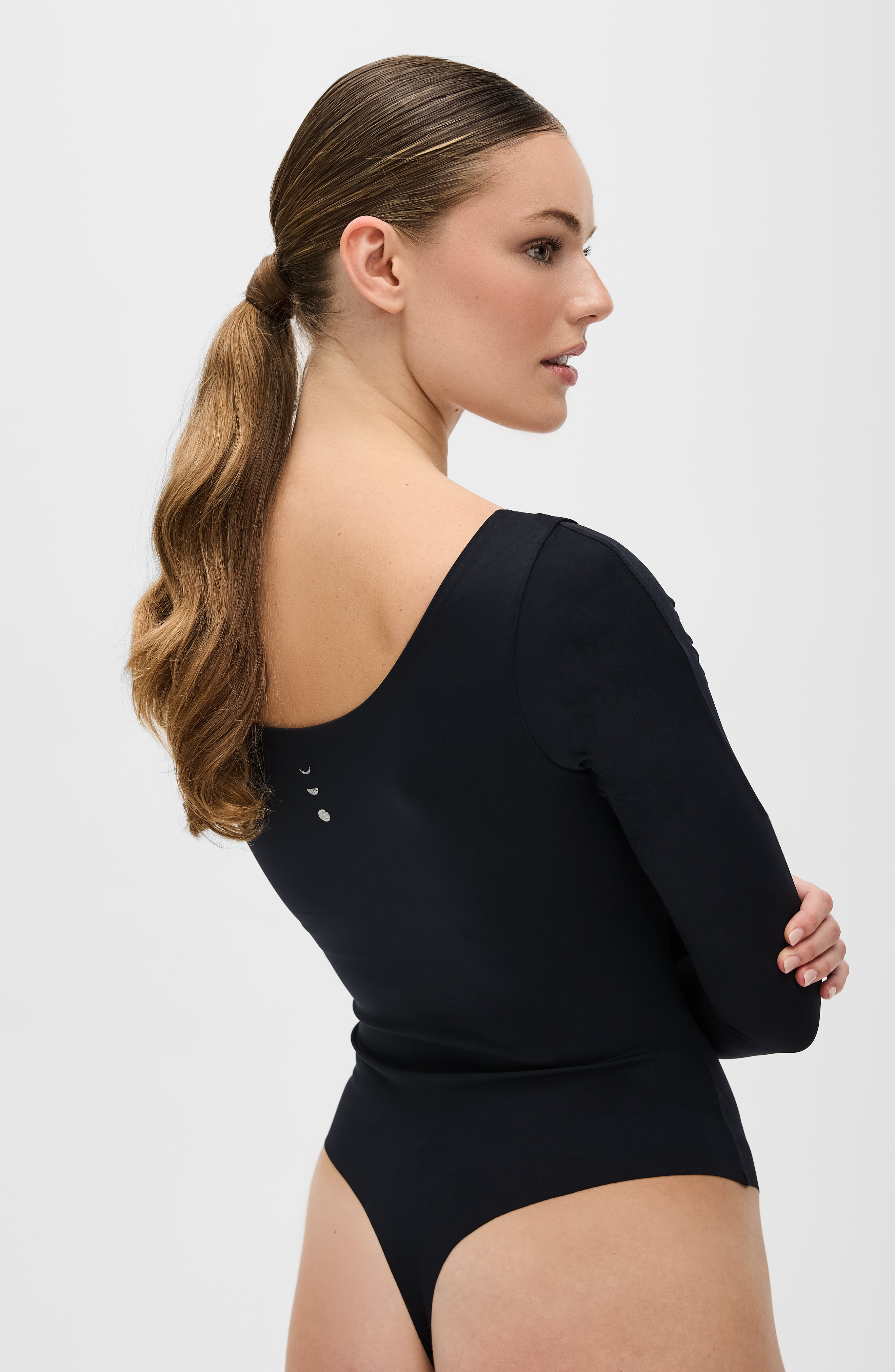 Iconic Lisse Long Sleeve Bodysuit - Thong