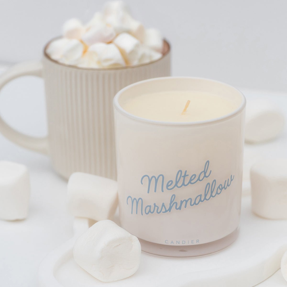 Melted Marshmallow Candle