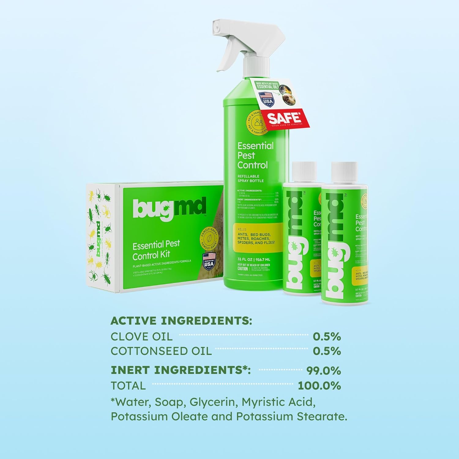 BugMD Essential Pest Control Spray | Starter Kit