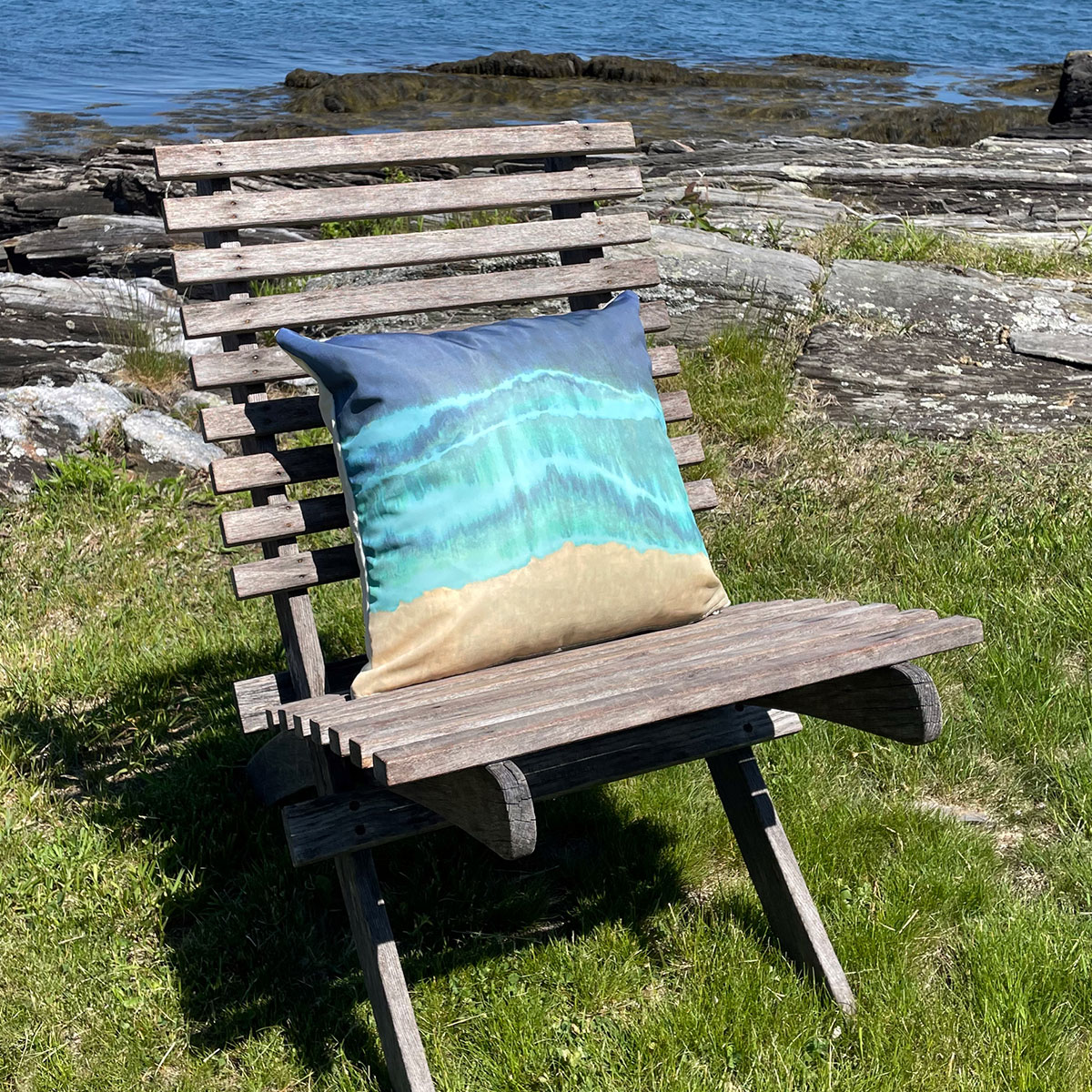 Shoreline Tie-Dye Pillow