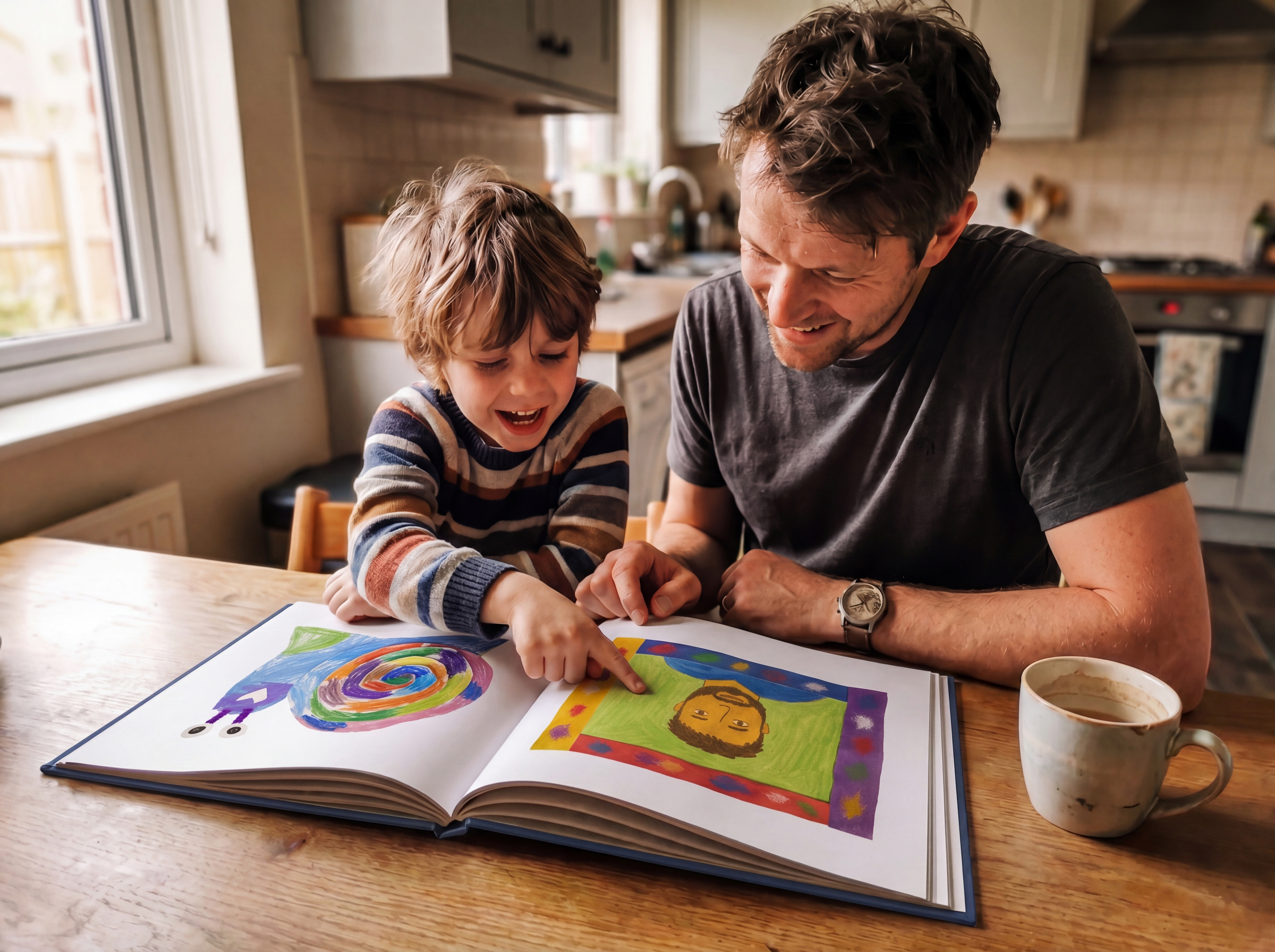 Custom Hardcover Photo Book From Your Kids' Art