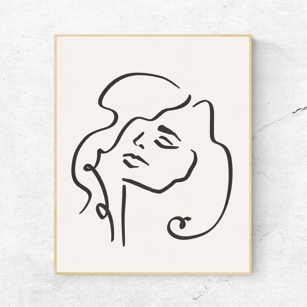 Sophia Line Drawing Print