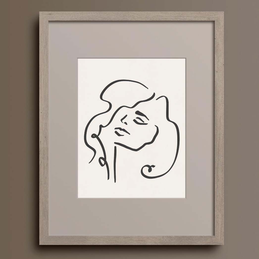 Sophia Line Drawing Print