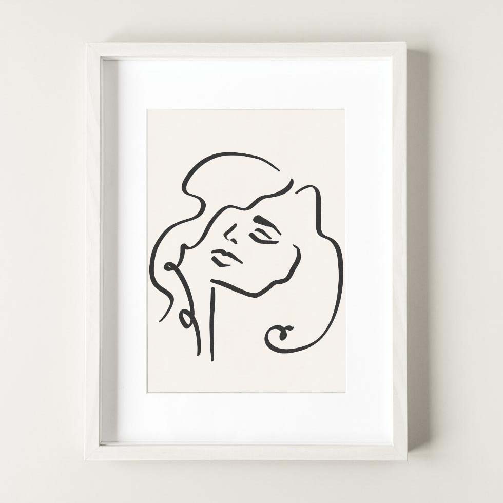Sophia Line Drawing Print