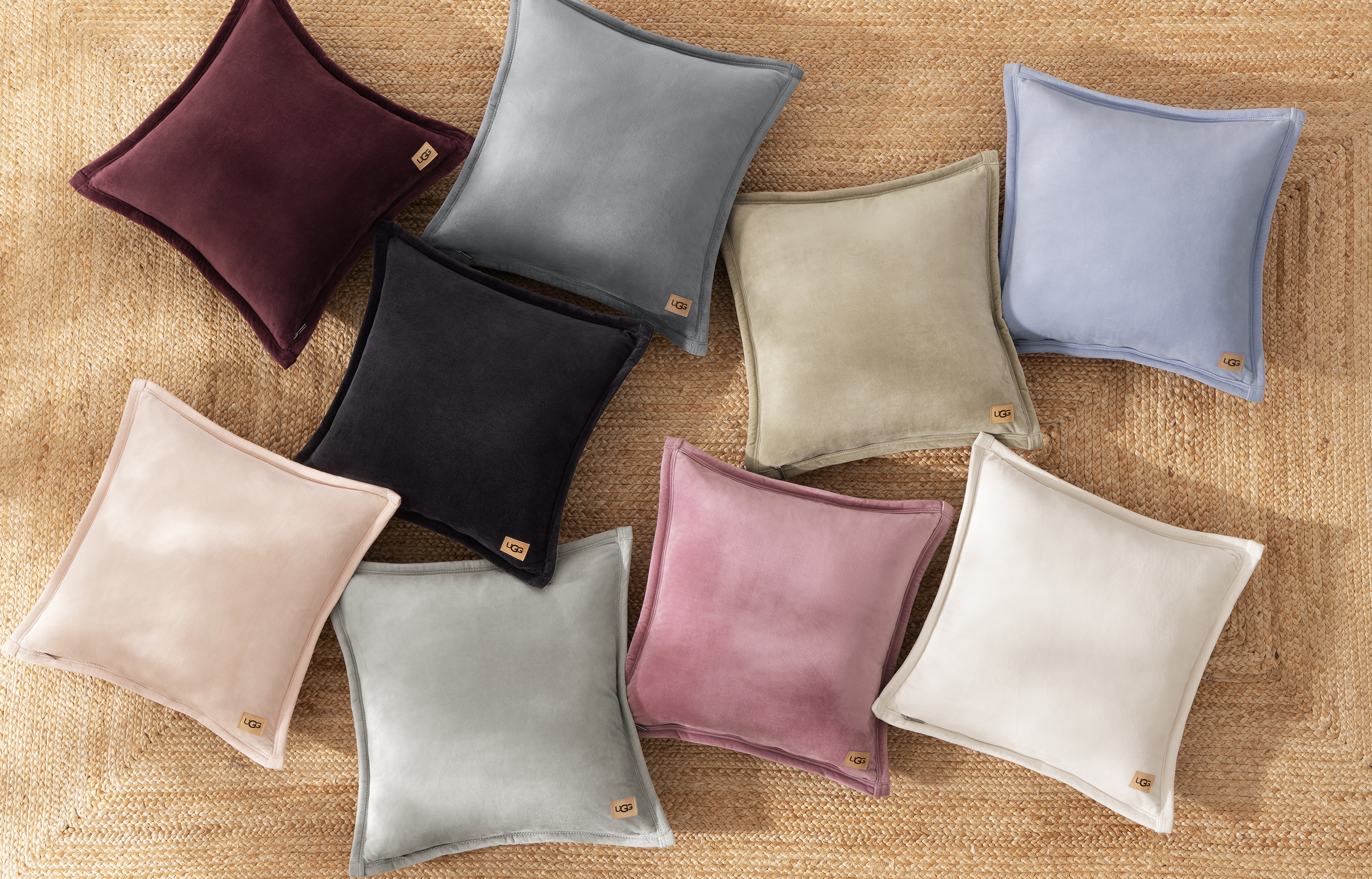 UGG Coco 2-Pack Decorative Pillows, Fleece Throw Pillows